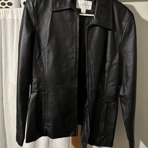 Worthington Classic Black Leather Jacket